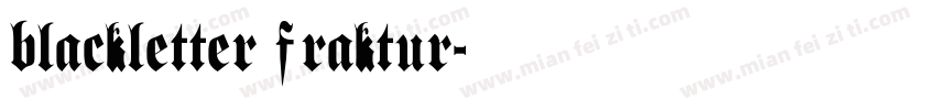 blackletter fraktur字体转换